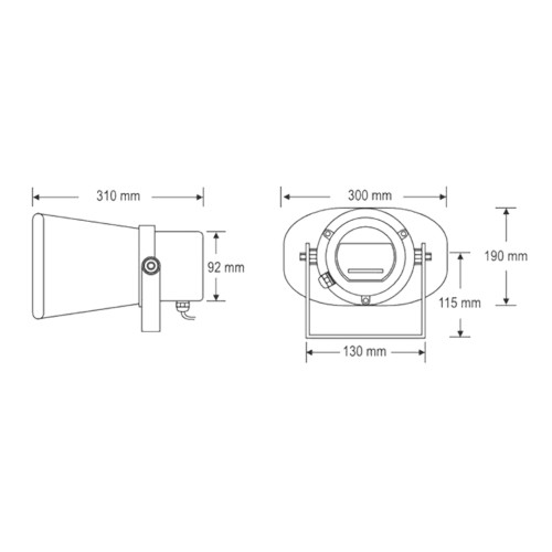 PUH 60 XT Line Matching P.A Unit Horn Combination